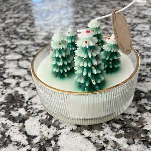 Christmas tree candle by Aspen scent winter forest